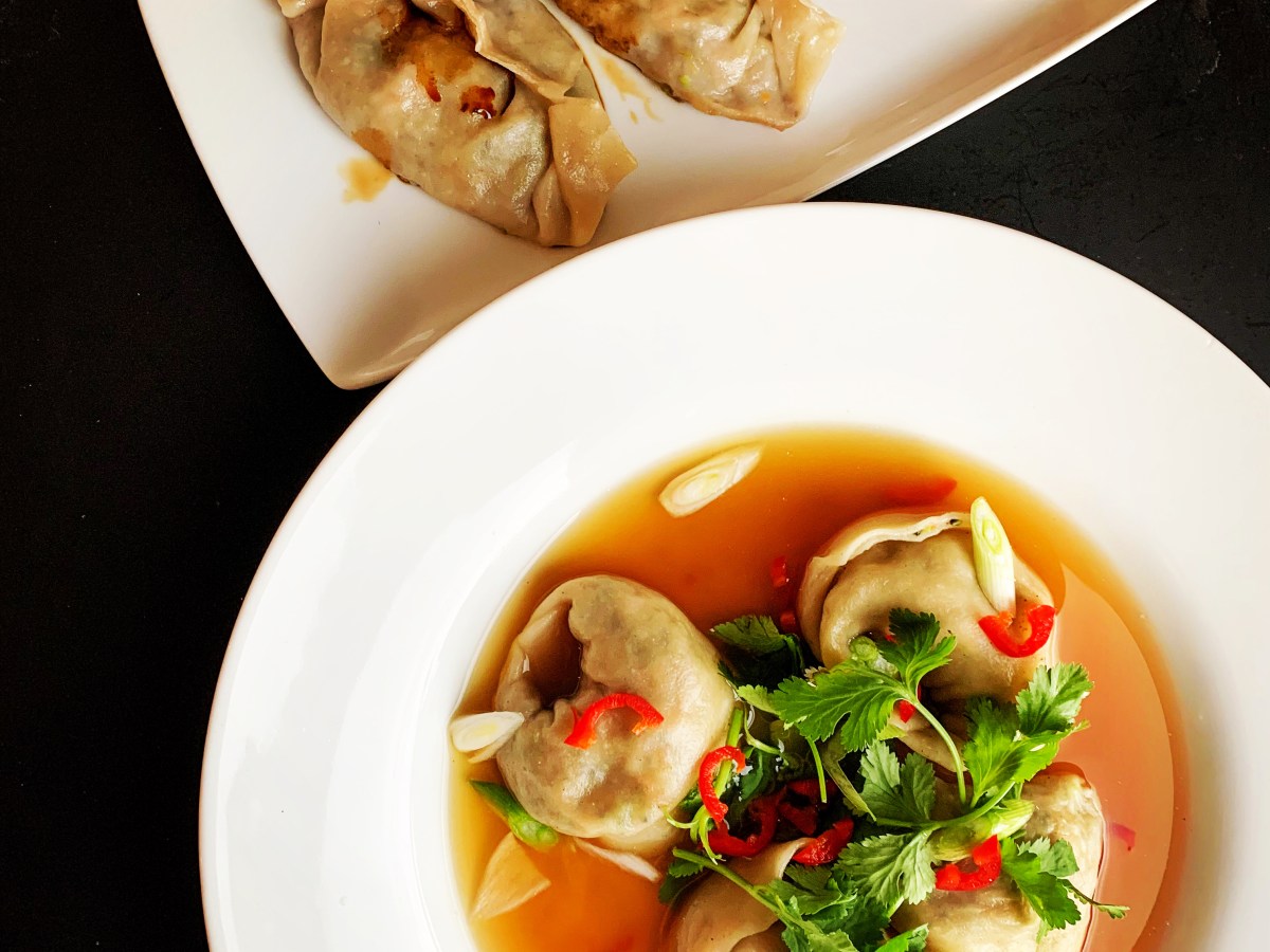 Wontons and Spicy Broth